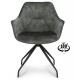 Assens dining chair with swivel function Hunter Green Velvet