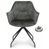 Assens dining chair with swivel function Hunter Green Velvet