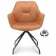 Assens dining chair with swivel function Camel leather