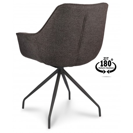 Assens dining chair with swivel function Anthracite