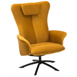 Torben armchair | Velor curry yellow