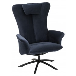 Torben armchair | Velor dark blue