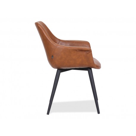 Mia Dining table chair | Cognac