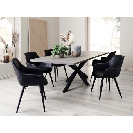 Mia Dining table chair | Black