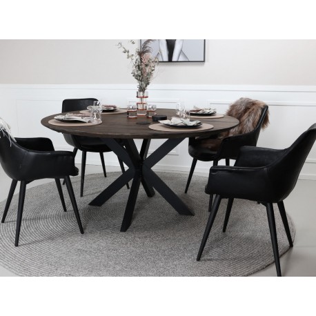 Mia Dining table chair | Black