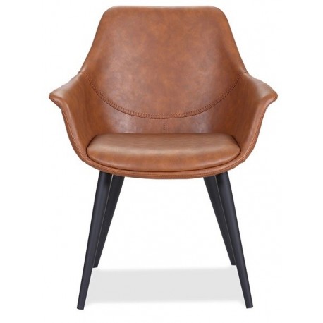 Mia Dining table chair | Cognac