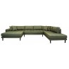Carl Knudsen - Corner Sofa with Left Chaise Lounge - Olive green