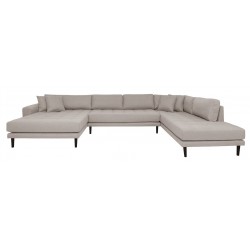 Carl Knudsen | Hjørnesofa med Venstrevendt Chaiselong | Beige