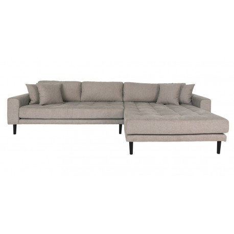 Carl Knudsen | Right Chaise longue sofa | Beige fabric