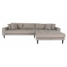 Carl Knudsen - Right Chaise longue sofa - Beige fabric