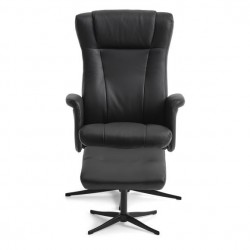 Vegas Chair - Black Leather