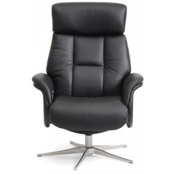 Lasse armchair - Black leather