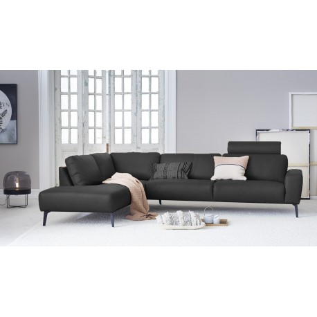 Copenhagen corner sofa with chaise longue Cognac