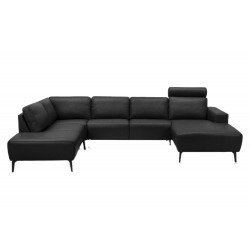 Copenhagen corner sofa with chaise longue Cognac