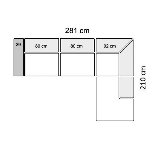 281 cm - Right