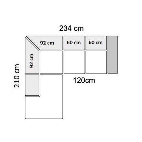 234 cm - Left