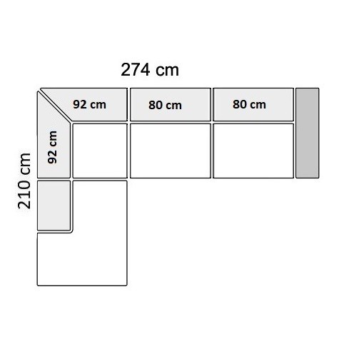 274 cm - Venstrevendt