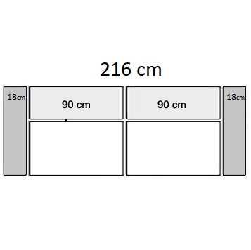 216 cm (2 seater)