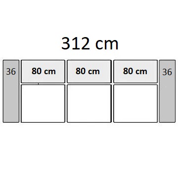 312 cm